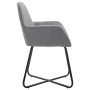 Sillas de comedor 4 unidades tela gris claro de vidaXL, Sillas de comedor - Ref: Foro24-277094, Precio: 361,00 €, Descuento: %