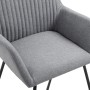 Sillas de comedor 4 unidades tela gris claro de vidaXL, Sillas de comedor - Ref: Foro24-277094, Precio: 361,00 €, Descuento: %
