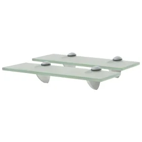 Floating shelves 2 units glass 8 mm 30x10 cm by vidaXL, Shelves and shelves - Ref: Foro24-3051510, Price: 23,15 €, Discount: %
