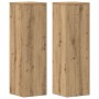 Soportes de plantas 2 uds madera roble artisian 25x25x80 cm en Soportes para macetas | Comprar online en Foru.es