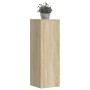 Soportes de plantas madera ingeniería roble Sonoma 33x33x100 cm en Soportes para macetas | Comprar online en Foru.es