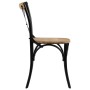 Sillas con respaldo cruzado 6 uds madera maciza de mango negro de vidaXL, Sillas de comedor - Ref: Foro24-278774, Precio: 645...
