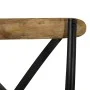 Sillas con respaldo cruzado 6 uds madera maciza de mango negro de vidaXL, Sillas de comedor - Ref: Foro24-278774, Precio: 795...