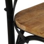 Sillas con respaldo cruzado 6 uds madera maciza de mango negro de vidaXL, Sillas de comedor - Ref: Foro24-278774, Precio: 645...