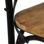 Sillas con respaldo cruzado 6 uds madera maciza de mango negro de vidaXL, Sillas de comedor - Ref: Foro24-278774, Precio: 795...