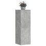 Soportes de plantas madera ingeniería gris hormigón 33x33x100cm en Soportes para macetas | Comprar online en Foru.es