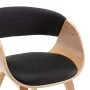 Esszimmerstühle, 2 Stück, aus gebogenem Holz und schwarzem Kunstleder von vidaXL, Essstühle - Ref: Foro24-278865, Preis: 269,...