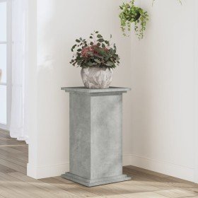 Soportes de plantas madera ingeniería gris hormigón 33x33x60 cm en Soportes para macetas | Comprar online en Foru.es