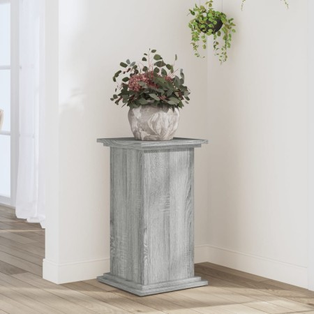 Soporte para planta madera ingeniería gris Sonoma 33x33x60 cm en Soportes para macetas | Comprar online en Foru.es