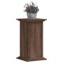 Soportes de plantas madera ingeniería marrón roble 33x33x60 cm en Soportes para macetas | Comprar online en Foru.es