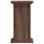 Soportes de plantas madera ingeniería marrón roble 33x33x60 cm en Soportes para macetas | Comprar online en Foru.es