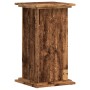 Soportes de plantas madera ingeniería envejecida 33x33x60 cm en Soportes para macetas | Comprar online en Foru.es