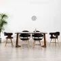 Sillas de comedor 6 uds cuero sintético y madera curvada negro de vidaXL, Sillas de comedor - Ref: Foro24-279492, Precio: 636...