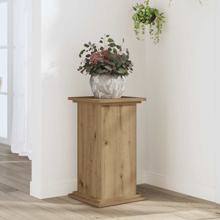 Soportes de planta madera ingeniería roble artisian 33x33x60 cm en Soportes para macetas | Comprar online en Foru.es