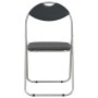 Sillas de comedor plegables 6 unidades cuero sintético negro de vidaXL, Sillas de comedor - Ref: Foro24-278594, Precio: 185,8...
