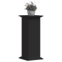 Soportes para plantas madera de ingeniería negro 33x33x80 cm en Soportes para macetas | Comprar online en Foru.es
