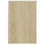 Banco zapatero madera contrachapada roble Sonoma 80x30x45 cm de vidaXL, Zapateros y organizadores de calzado - Ref: Foro24-80...