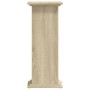 Soportes de plantas madera ingeniería roble Sonoma 33x33x80 cm en Soportes para macetas | Comprar online en Foru.es