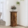Soportes de plantas madera ingeniería roble ahumado 33x33x80 cm en Soportes para macetas | Comprar online en Foru.es