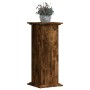 Soportes de plantas madera ingeniería roble ahumado 33x33x80 cm en Soportes para macetas | Comprar online en Foru.es