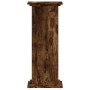 Soportes de plantas madera ingeniería roble ahumado 33x33x80 cm en Soportes para macetas | Comprar online en Foru.es