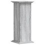 Soportes de plantas madera ingeniería gris Sonoma 33x33x80 cm en Soportes para macetas | Comprar online en Foru.es