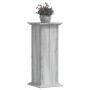 Soportes de plantas madera ingeniería gris Sonoma 33x33x80 cm en Soportes para macetas | Comprar online en Foru.es
