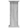 Soportes de plantas madera ingeniería gris Sonoma 33x33x80 cm en Soportes para macetas | Comprar online en Foru.es