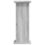 Soportes de plantas madera ingeniería gris Sonoma 33x33x80 cm en Soportes para macetas | Comprar online en Foru.es