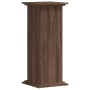 Soportes de plantas madera ingeniería marrón roble 33x33x80 cm en Soportes para macetas | Comprar online en Foru.es