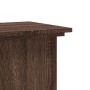 Soportes de plantas madera ingeniería marrón roble 33x33x80 cm en Soportes para macetas | Comprar online en Foru.es