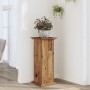 Soportes de plantas madera ingeniería envejecida 33x33x80 cm en Soportes para macetas | Comprar online en Foru.es