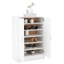 Mueble zapatero de madera contrachapada blanco 60x35x92 cm de vidaXL, Zapateros y organizadores de calzado - Ref: Foro24-8089...