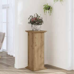 Soportes de planta madera ingeniería roble artisian 33x33x80 cm en Soportes para macetas | Comprar online en Foru.es