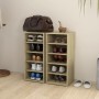 Muebles zapateros 2 uds contrachapado roble Sonoma 31,5x35x70cm de vidaXL, Zapateros y organizadores de calzado - Ref: Foro24...