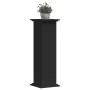 Soportes para plantas madera de ingeniería negro 33x33x100 cm en Soportes para macetas | Comprar online en Foru.es