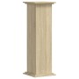 Soportes de plantas madera ingeniería roble Sonoma 33x33x100 cm en Soportes para macetas | Comprar online en Foru.es