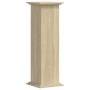 Soportes de plantas madera ingeniería roble Sonoma 33x33x100 cm en Soportes para macetas | Comprar online en Foru.es