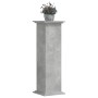 Soportes de plantas madera ingeniería gris hormigón 33x33x100cm en Soportes para macetas | Comprar online en Foru.es