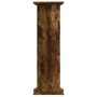 Soportes de plantas madera ingeniería roble ahumado 33x33x100cm en Soportes para macetas | Comprar online en Foru.es