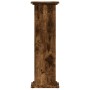 Soportes de plantas madera ingeniería roble ahumado 33x33x100cm en Soportes para macetas | Comprar online en Foru.es