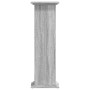 Soportes de plantas madera ingeniería gris Sonoma 33x33x100cm en Soportes para macetas | Comprar online en Foru.es