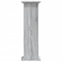 Soportes de plantas madera ingeniería gris Sonoma 33x33x100cm en Soportes para macetas | Comprar online en Foru.es