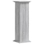 Soportes de plantas madera ingeniería gris Sonoma 33x33x100cm en Soportes para macetas | Comprar online en Foru.es