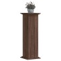 Soportes de plantas madera ingeniería marrón roble 33x33x100 cm en Soportes para macetas | Comprar online en Foru.es