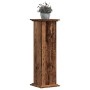 Soportes de plantas madera ingeniería envejecida 33x33x100 cm en Soportes para macetas | Comprar online en Foru.es