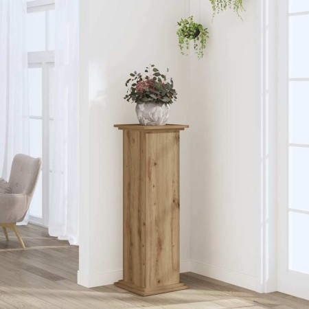 Soportes de planta madera ingeniería roble artisian 33x33x100cm en Soportes para macetas | Comprar online en Foru.es