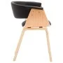 Dining chairs 2 pcs curved wood and black synthetic leather by vidaXL, dining chairs - Ref: Foro24-278733, Price: 332,05 €, D...