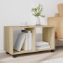 Armario con ruedas madera ingeniería roble Sonoma 72x33x42,5 cm en Mesas auxiliares | Comprar online en Foru.es