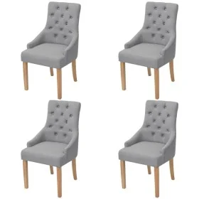 Dining chairs 4 units light gray fabric by vidaXL, dining chairs - Ref: Foro24-274421, Price: 427,52 €, Discount: %